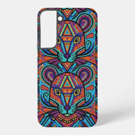 Funda Para Samsung Galaxy S22+ Vibrant Huichol Animal Spirit Phone Case