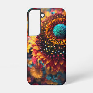 Funda Para Samsung Galaxy S22 Vibrante Diseño de Brillo Floral