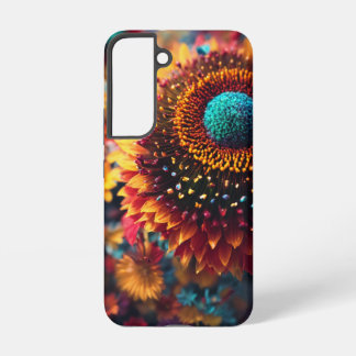 Funda Para Samsung Galaxy S22 Vibrante Diseño de Brillo Floral