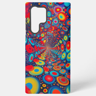 Funda Para Samsung Galaxy S22 Ultra Vibrantes puntos cósmicos líquidos abstractos arte