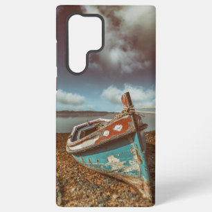 Funda Para Samsung Galaxy S22 Ultra Viejo Aiola. Barco tradicional portugués en una pl