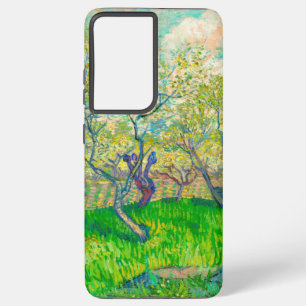 Funda Para Samsung Galaxy S21 Ultra Vincent van Gogh Huerto en Flor