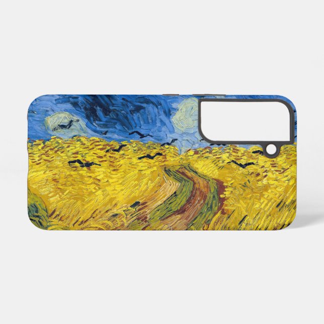 Funda Para Samsung Galaxy Vincent van Gogh - Wheatfield con cuervos (Reverso Horizontal)