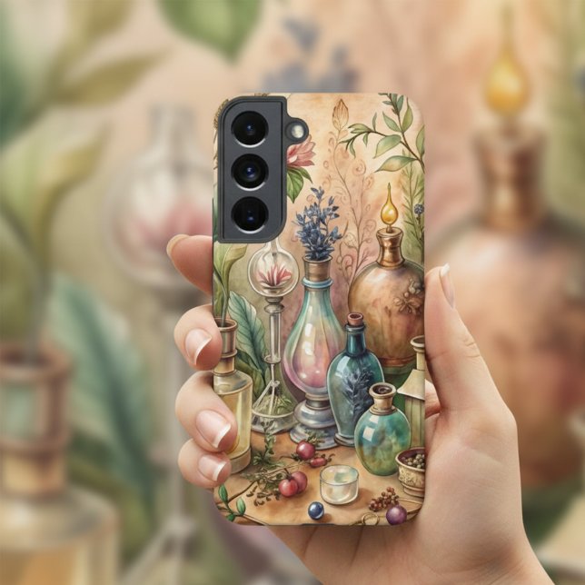 Funda Para Samsung Galaxy Vintage Botanical Apothecary Bottles  (Subido por el creador)