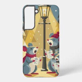 Funda Para Samsung Galaxy S22+ Vintage Caroling Mice Phone Case - Samsung