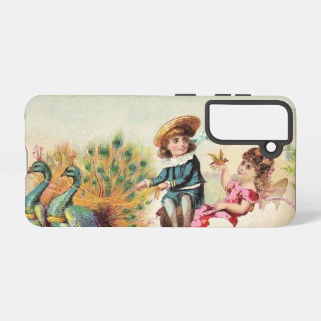 Funda Para Samsung Galaxy Vintage Easter Card (Reverso Horizontal)