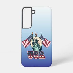 Funda Para Samsung Galaxy S22 Vintage, Estatua de la Libertad