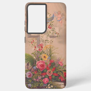 Funda Para Samsung Galaxy S21 Ultra virtudes teológicas Fe, Esperanza y Caridad