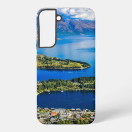 Funda Para Samsung Galaxy S22+ Vista de Queenstown desde el pico de Bob, Nueva Ze