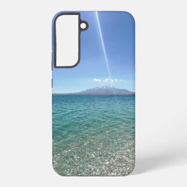 Funda Para Samsung Galaxy Vista del agua cristalina Blue Sky Beach Vibe Tran (Reverso )