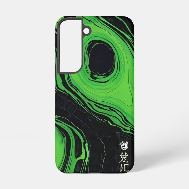 Funda Para Samsung Galaxy Vivid Green Marble (Reverso )
