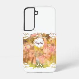 Funda Para Samsung Galaxy S22 Whispers of Magic: Two Fairy Friends in a Garden