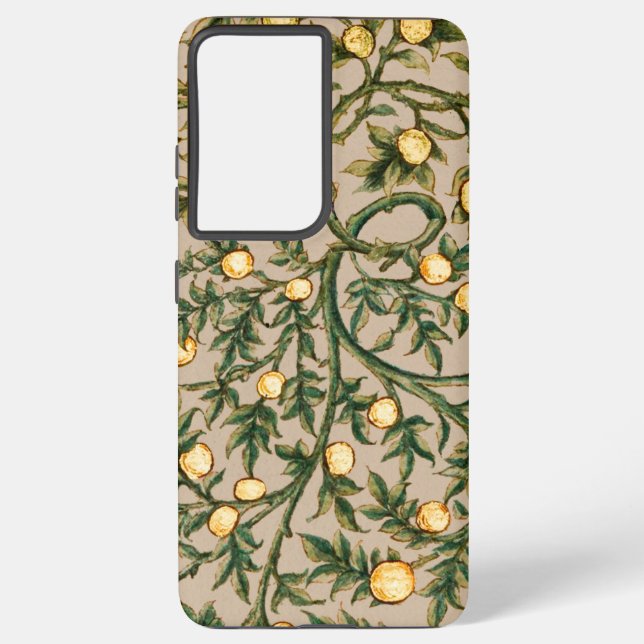 Funda Para Samsung Galaxy William Morris Floral Fruit Garden Flower Classic (Reverso )