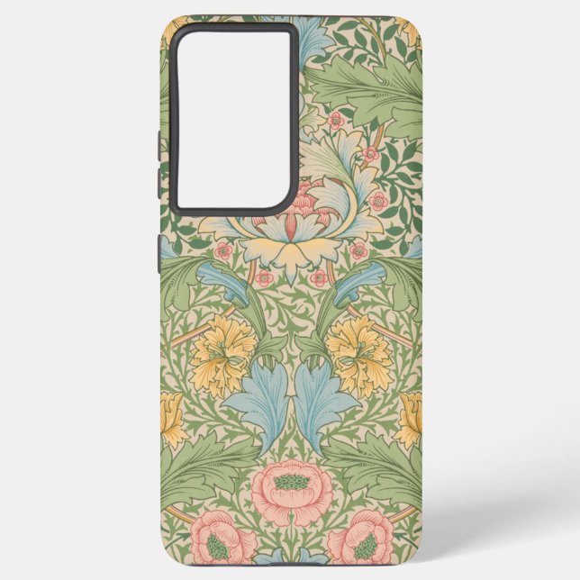 Funda Para Samsung Galaxy William Morris Myrtle Flor Floral Botánica (Reverso )