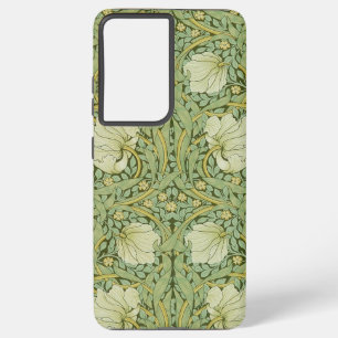 Funda Para Samsung Galaxy S21 Ultra William Morris Pimpernel Floral Blue Wallpaper