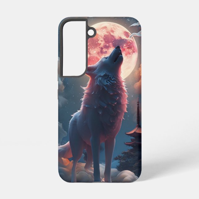 Funda Para Samsung Galaxy Wolf Howling (Reverso )