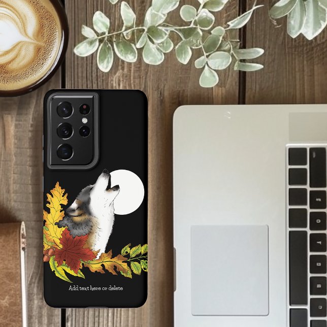 Funda Para Samsung Galaxy Wolf Howling Moon (Subido por el creador)