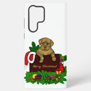 Funda Para Samsung Galaxy S22 Ultra XMas Puppy