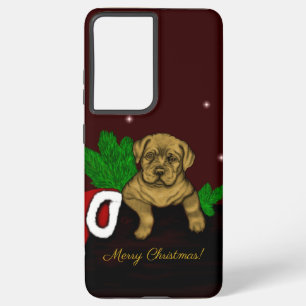 Funda Para Samsung Galaxy S21 Ultra XMas Puppy