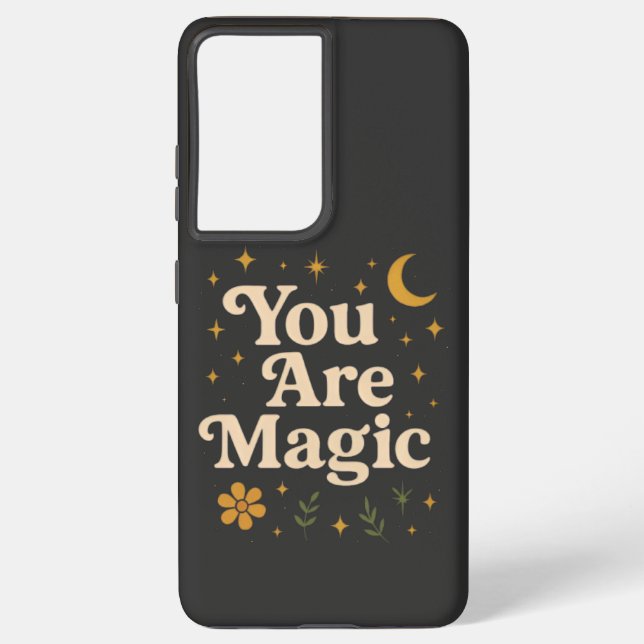 Funda Para Samsung Galaxy You Are Magic - Inspirational Star Design with Pos (Reverso )