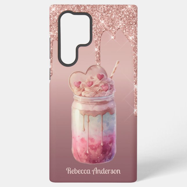 Funda Para Samsung Galaxy Yummy Boba Bubble Milk Tea Dessert (Reverso )