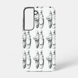 Funda Para Samsung Galaxy S22 Zapatos de ballet negros y blancos