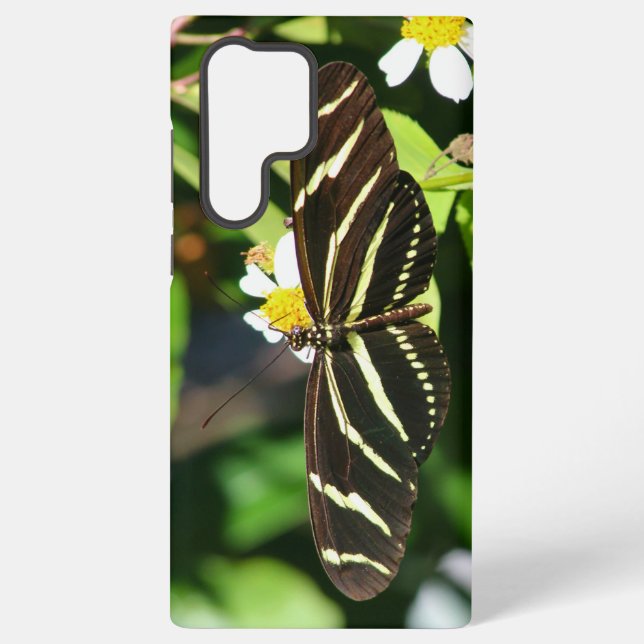 Funda Para Samsung Galaxy Zebra Longwing Butterfly (Reverso )
