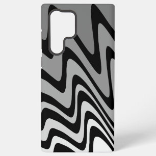 Funda Para Samsung Galaxy S22 Ultra Zigzag negro, gris y blanco