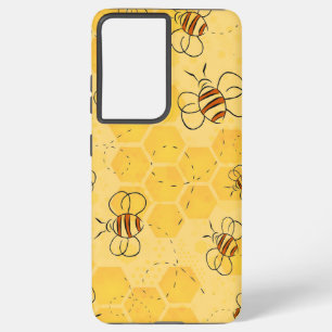 Funda Para Samsung Galaxy S21 Ultra Zumbido de abeja Abejas melíferas Lindas 