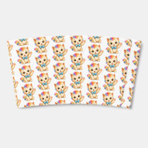 Funda para taza de café Arcoíris del Gatito Tumble