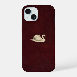 Funda para teléfono Burgundy Cisne Dorado Minimali