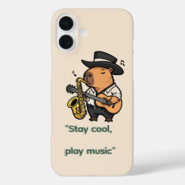 Funda para teléfono con diseño de carpincho musica