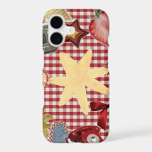 Funda para teléfono con lazo de fresa y estrella d