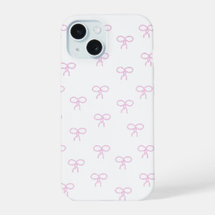 Funda para teléfono con lazos rosas