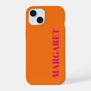 Funda para teléfono con monograma moderno de nombr