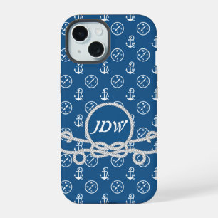 Funda para teléfono con monograma náutico