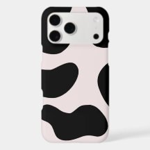 Funda para teléfono con patrón de blob negro abstr