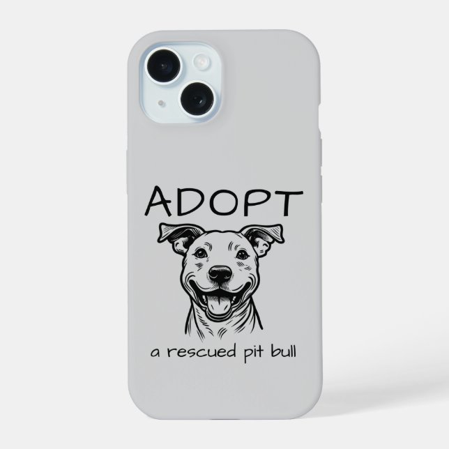 Funda para teléfono de apoyo a Pit Bull (Reverso )