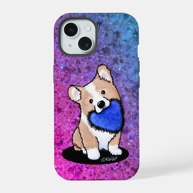 Funda para teléfono de cachorro Corgi (Reverso )