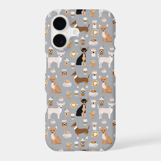 Funda para teléfono de café de Chihuahuas
