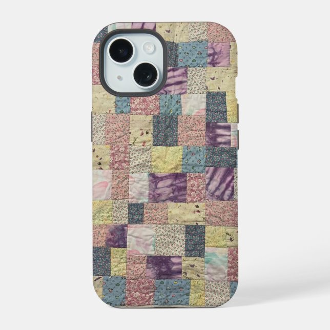 Funda para teléfono de colcha de patchwork de past (Reverso )
