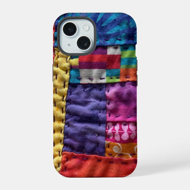 Funda para teléfono de colcha de patchwork moderna (Reverso )