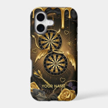 Funda para teléfono de dardos Ángel y Diablo