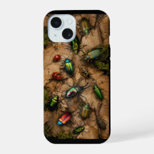 Funda para teléfono de escarabajos joyas del bosqu