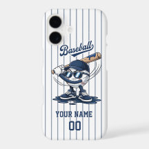 Funda para teléfono de mascota de béisbol - Nombre