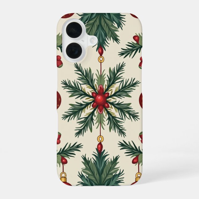 Funda para teléfono de Navidad, Apple iPhone 16 (Reverso )