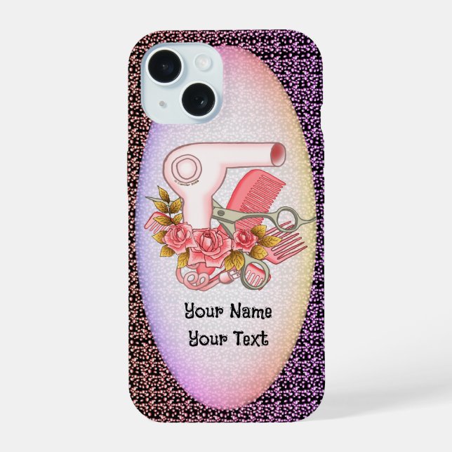 Funda para teléfono de Rosas de Esteticista (Reverso )