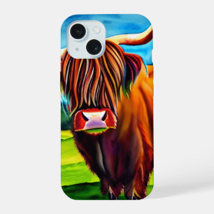 Funda para teléfono de Vaca de las Tierras Altas