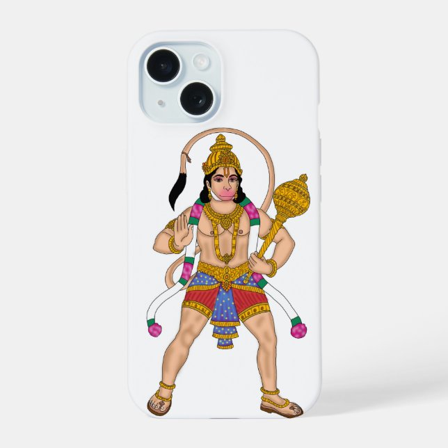 Funda para teléfono del Señor Hanuman (Reverso )