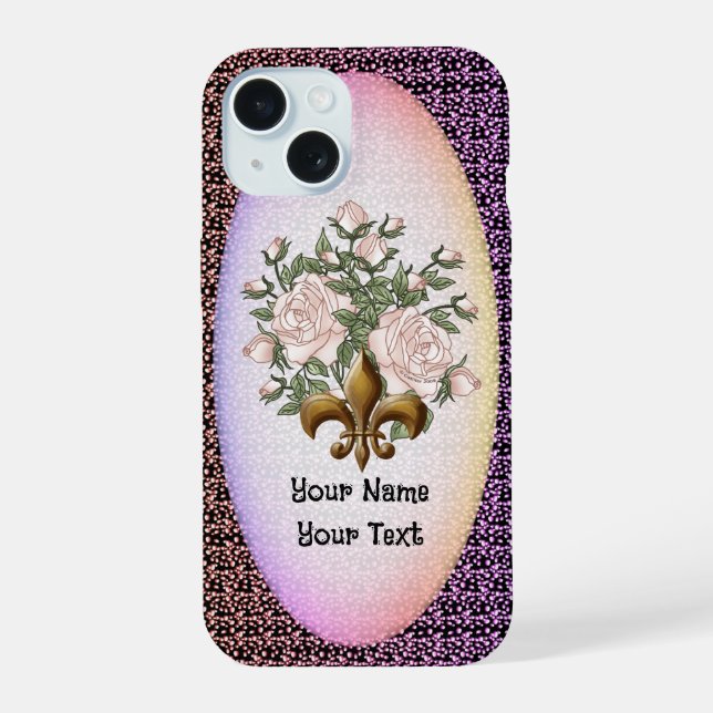 Funda para teléfono Fleur De Lis Roses (Reverso )